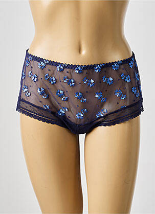 Shorty efect material satinat albastru PRIMADONNA femeie