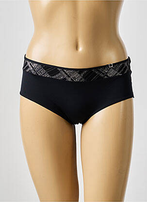 Chilot efect material satinat negru MARIE JO femme