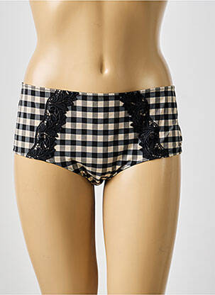 Shorty efect material satinat negru MARIE JO femeie