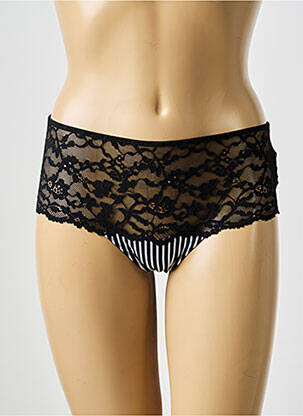 Shorty efect material satinat negru MARIE JO femeie