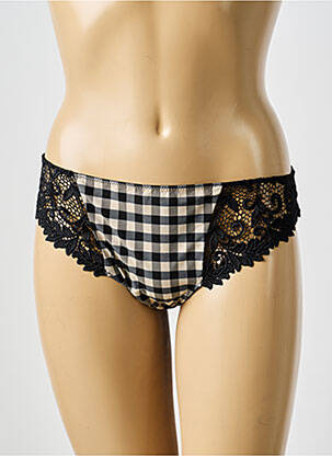 Chilot efect material satinat negru MARIE JO femeie
