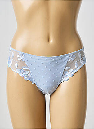 Tanga broderie albastru MARIE JO femeie