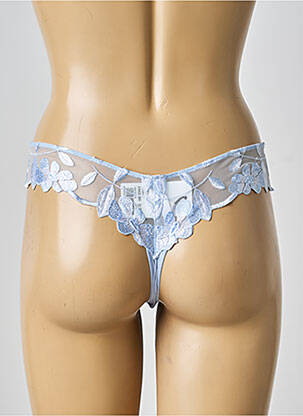 Tanga broderie albastru MARIE JO femeie