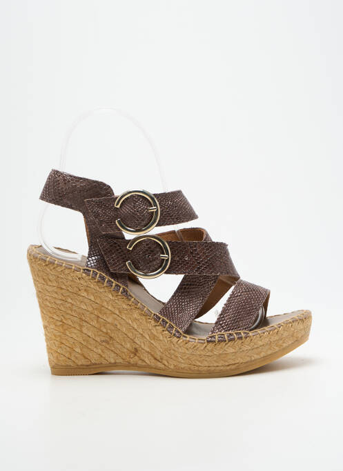 Sandale/Pantofi decupați maro L'ESPADRILLE DE NICOLE femeie