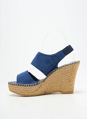 Sandale/pantofi decupați toc platformă toc înalt de 10cm și mai mult albastru L'ESPADRILLE DE NICOLE femeie