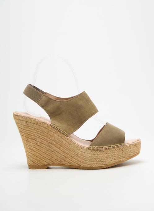 Sandale/Pantofi decupați verde L'ESPADRILLE DE NICOLE femeie