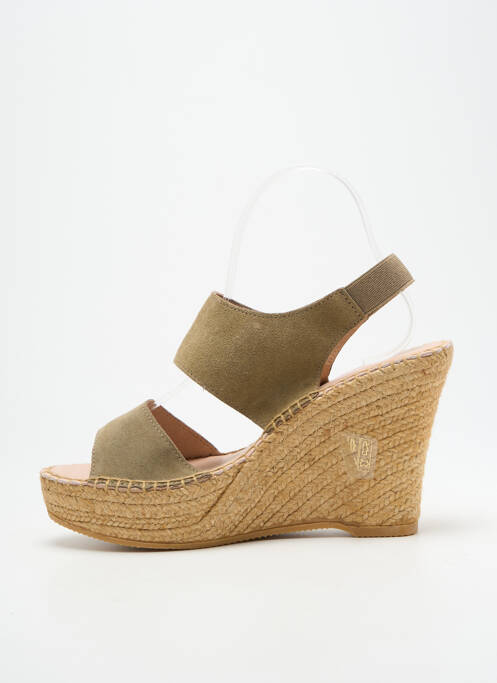 Sandale/Pantofi decupați verde L'ESPADRILLE DE NICOLE femeie