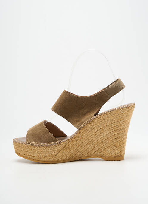 Sandale/Pantofi decupați verde L'ESPADRILLE DE NICOLE femeie