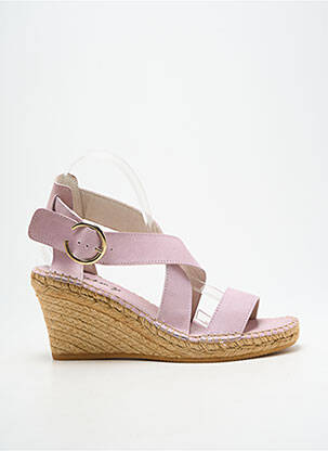 Espadrile închidere cu buclă(e) toc de 7 la 9 cm violet LORMY femeie