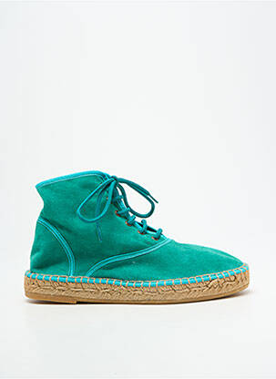 Espadrile închidere cu șireturi toc plat până la 3 cm verde L'ESPADRILLE DE NICOLE femeie