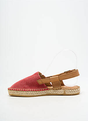Espadrile vârf rotund toc plat până la 3 cm roșu L'ESPADRILLE DE NICOLE femeie