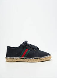 Espadrile închidere cu șireturi toc plat până la 3 cm negru NICOLE femme