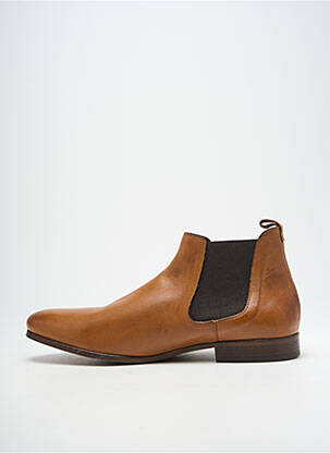 Botine/ghete vârf rotund toc mic maro BRETT & SONS bărbat
