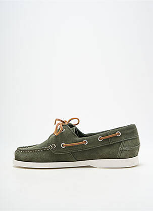 Pantofi de barcă vârf rotund vârf rotund verde SCHMOOVE bărbat