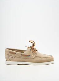 Pantofi de barcă vârf rotund vârf rotund bej SCHMOOVE homme