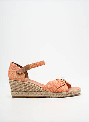 Espadrile închidere cu bride toc de 7 la 9 cm portocalie TAMARIS femeie