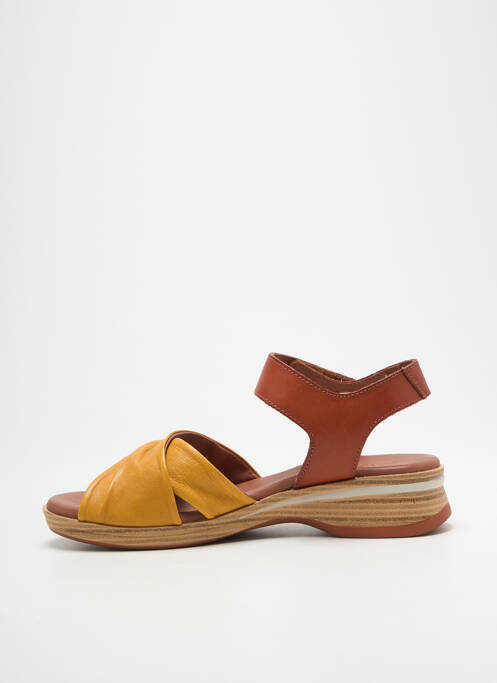 Sandale/Pantofi decupați galben PAULA URBAN femeie