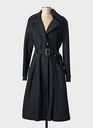 Palton lung negru FIRETRAP femeie