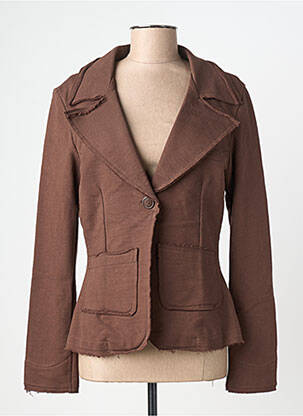 Jachete casual guler tip costum maro SECTION URBAINE femeie