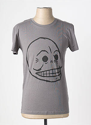 Tricou croială cambrată mâneci scurte gri CHEAP MONDAY bărbat
