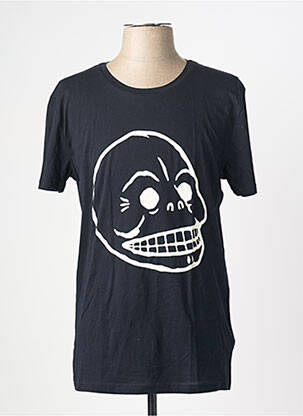 Tricou croială cambrată mâneci scurte negru CHEAP MONDAY bărbat