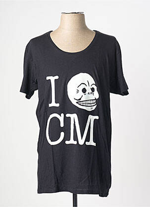 Tricou croială cambrată mâneci scurte negru CHEAP MONDAY bărbat
