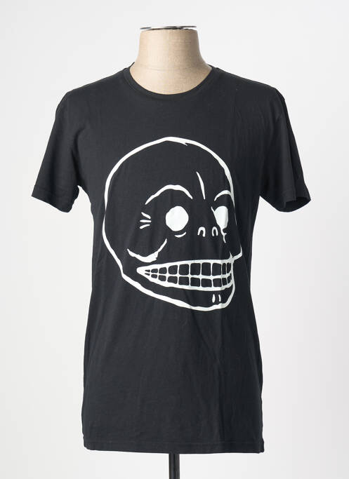 Tricou croială cambrată mâneci scurte negru CHEAP MONDAY homme