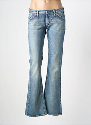 Blugi bootcut efect uzat decolorat talie joasă albastru MELTIN'POT femme