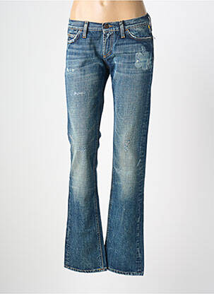 Blugi bootcut efect uzat decolorat talie joasă albastru MELTIN'POT femme