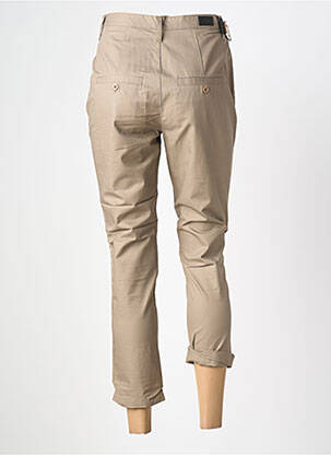 Pantalon chino țesătură poplin talie înaltă maro CHEAP MONDAY femeie