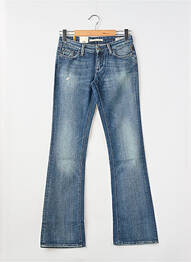 Blugi bootcut elasticitate talie joasă albastru MELTIN'POT femme