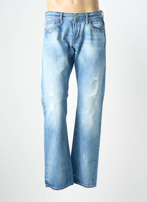 Blugi cu croială dreaptă elasticitate talie joasă albastru MELTIN'POT homme