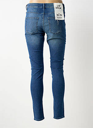Blugi skinny efect uzat decolorat talie joasă albastru CHEAP MONDAY femeie
