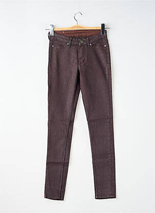 Pantalon slim țesătură acoperită mărime normală violet CHEAP MONDAY femeie