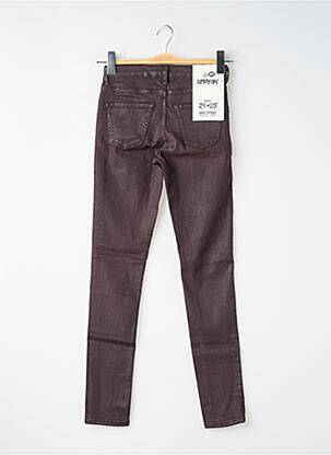 Pantalon slim țesătură acoperită mărime normală violet CHEAP MONDAY femeie