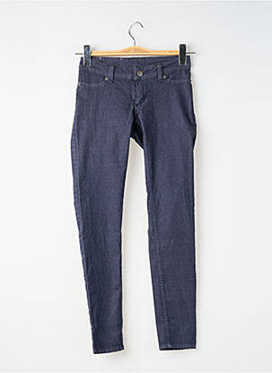 Pantalon slim țesătură poplin mărime normală albastru CHEAP MONDAY femeie