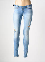 Blugi cu croială slim efect uzat decolorat mărime normală albastru CHEAP MONDAY femeie