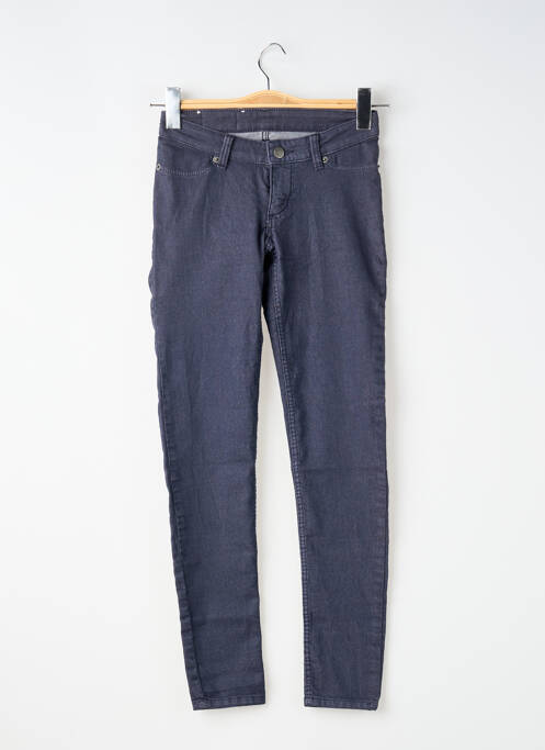 Pantalon slim țesătură poplin mărime normală albastru CHEAP MONDAY femme