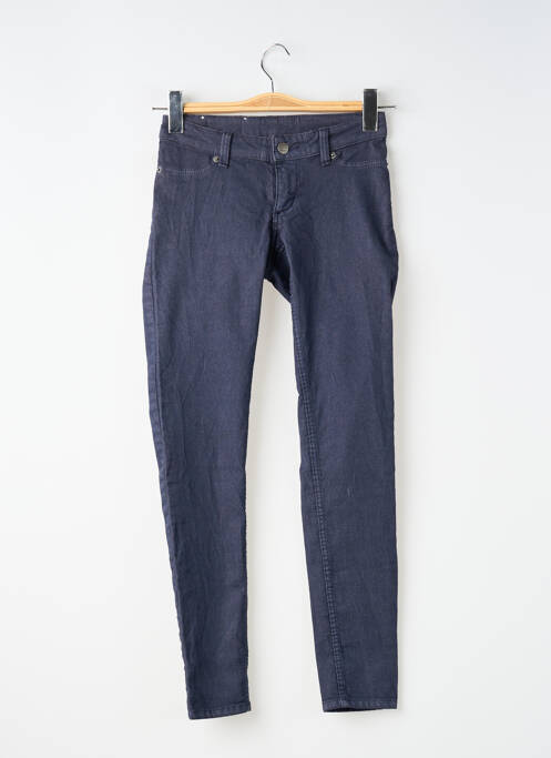 Pantalon slim țesătură poplin mărime normală albastru CHEAP MONDAY femme