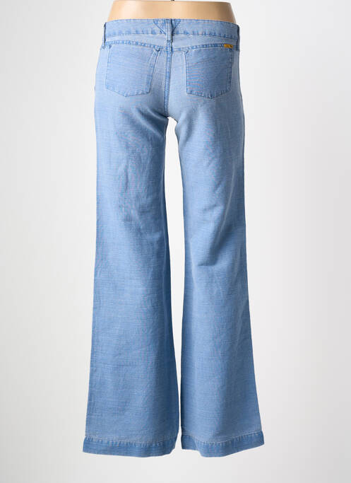 Pantalon larg închidere cu fermoar sub clapetă cu nasturi mărime normală albastru MELTIN'POT femme