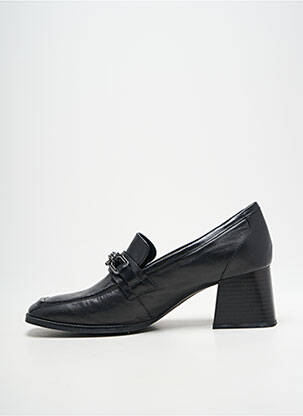 Mocasini pătrat toc de 4 la 6 cm negru CAPRICE femeie