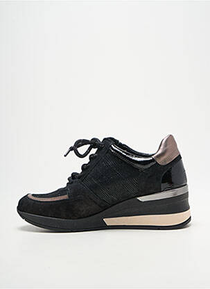 Adidași toc platformă toc de 4 la 6 cm negru GEO-REINO femeie