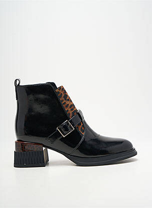 Botine/ghete umplută toc de 4 la 6 cm negru METAMORF'OSE femeie