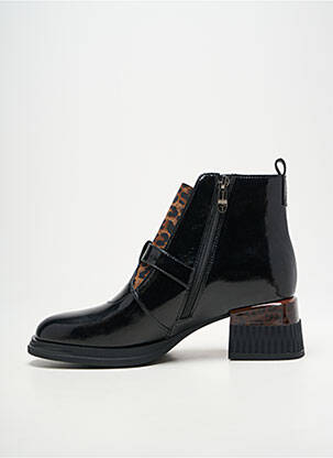 Botine/ghete umplută toc de 4 la 6 cm negru METAMORF'OSE femeie