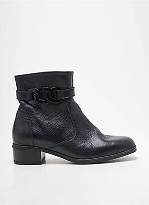 Botine/ghete material neted toc plat până la 3 cm negru ARA femeie