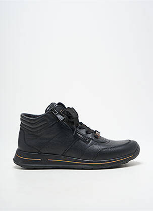 Adidași material neted toc plat până la 3 cm negru ARA femeie