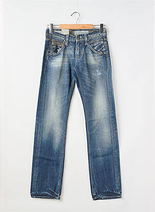 Blugi cu croială dreaptă închidere cu fermoar sub clapetă cu nasturi mărime normală albastru MELTIN'POT homme