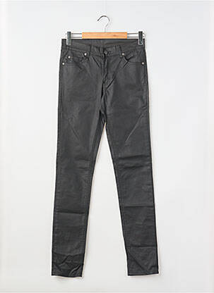 Pantalon slim țesătură acoperită mărime normală negru CHEAP MONDAY femeie