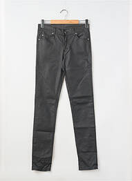 Pantalon slim țesătură acoperită mărime normală negru CHEAP MONDAY femme