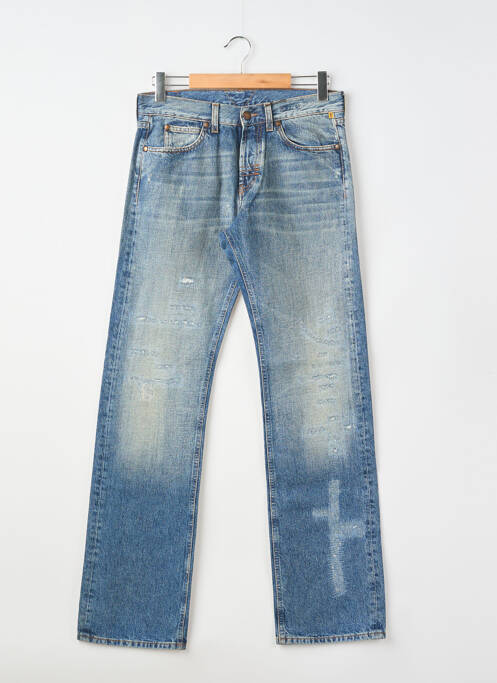 Blugi cu croială dreaptă închidere cu nasturi pe față mărime normală albastru MELTIN'POT homme